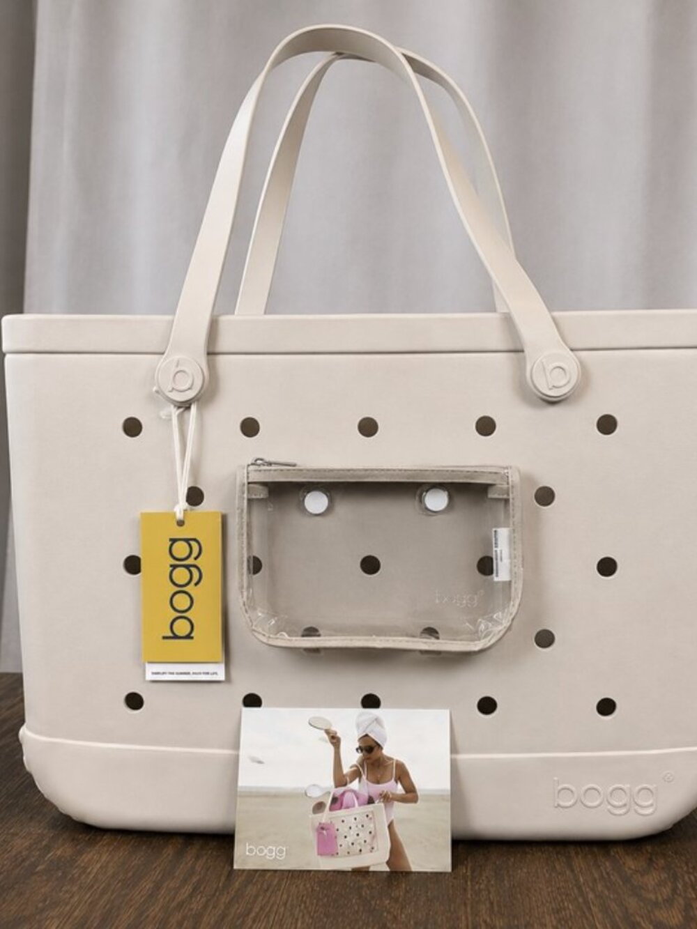 BOGG Bag Original Large Tote French Oak NWT Clear Insert Beach Pool Travel Bag